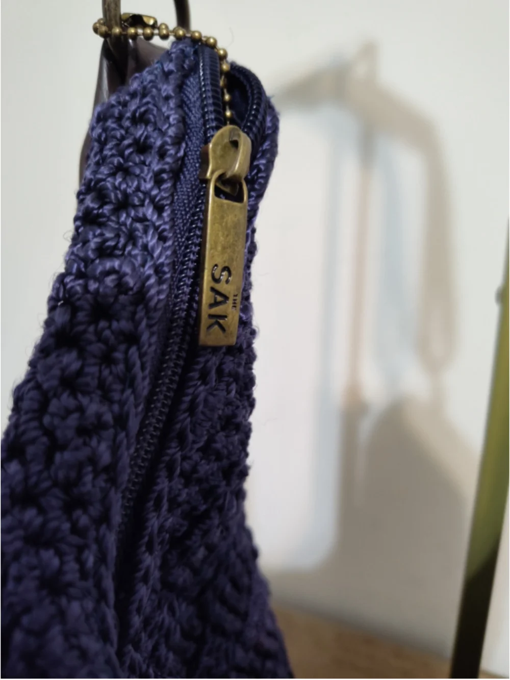 Women's The Sak Navy Blue & Brown Woven Hobo Bag One Size